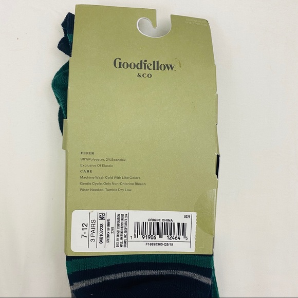 3 Pk Cabin with Snow Crew Socks Casual Goodfellow - Picture 6 of 7